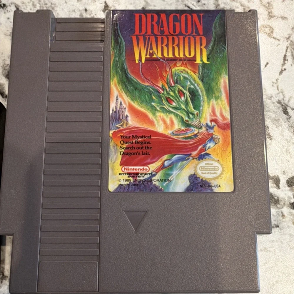 Nintendo Dragon Warrior NES Role Playing Battery Save NTSC-U/C 1989 tested works
